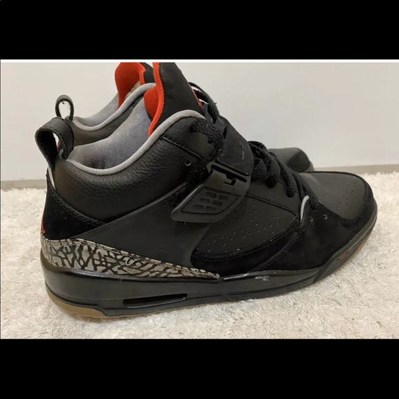 2009 Nike Air Jordan FLIGHT 45 III 3 BLACK FIRE